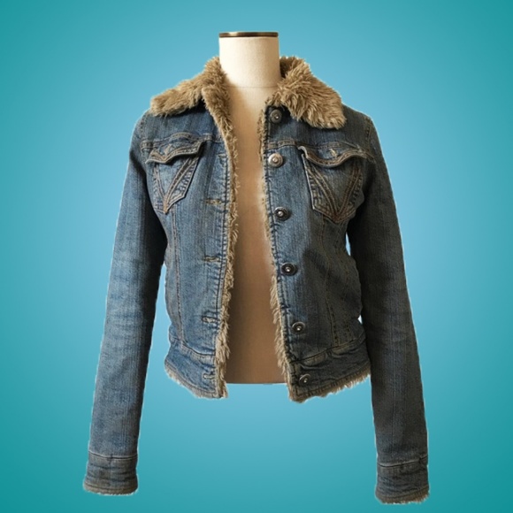 Everblue Jackets & Blazers - VINTAGE 90s Teddy Bear Denim Jacket